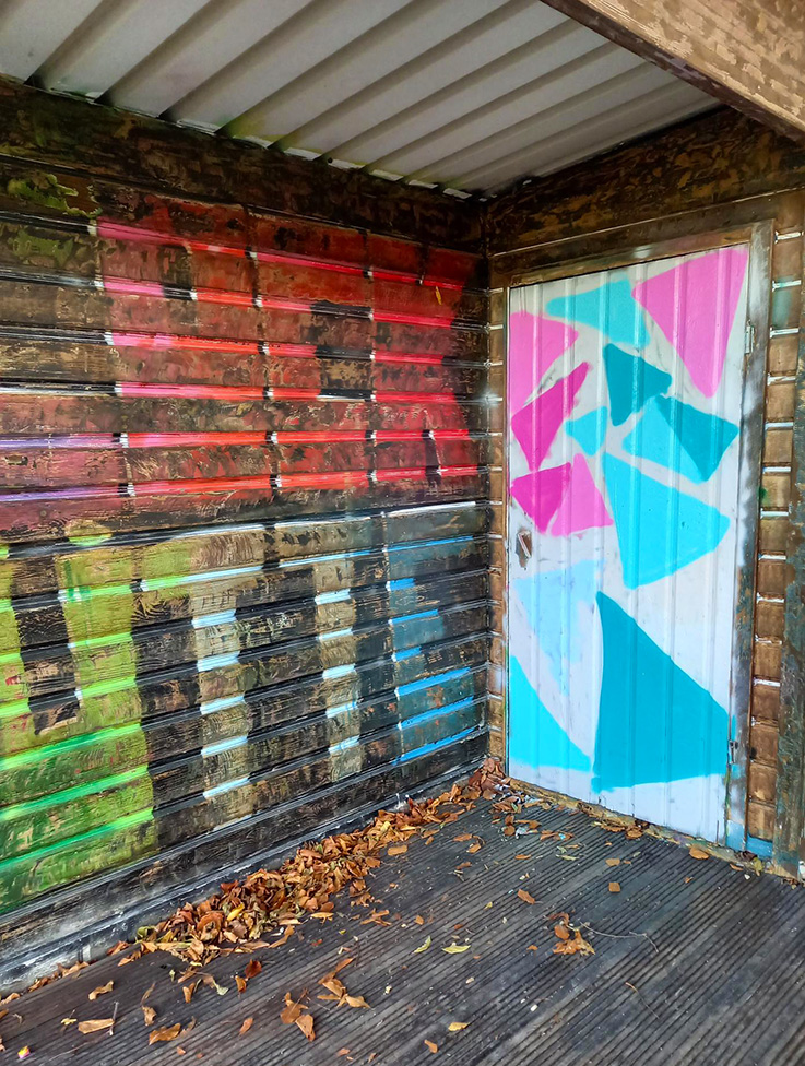 Bild Streetwork Blockhütte